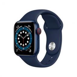 Reloj smartwatch apple watch series 6 gps - cell 40mm al.blue -  aluminium case with deep navy sportband -  gps -  cell