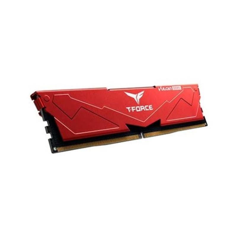 Memoria ram teamgroup t - force vulcan rojo ddr5 2x16gb 32gb cl38