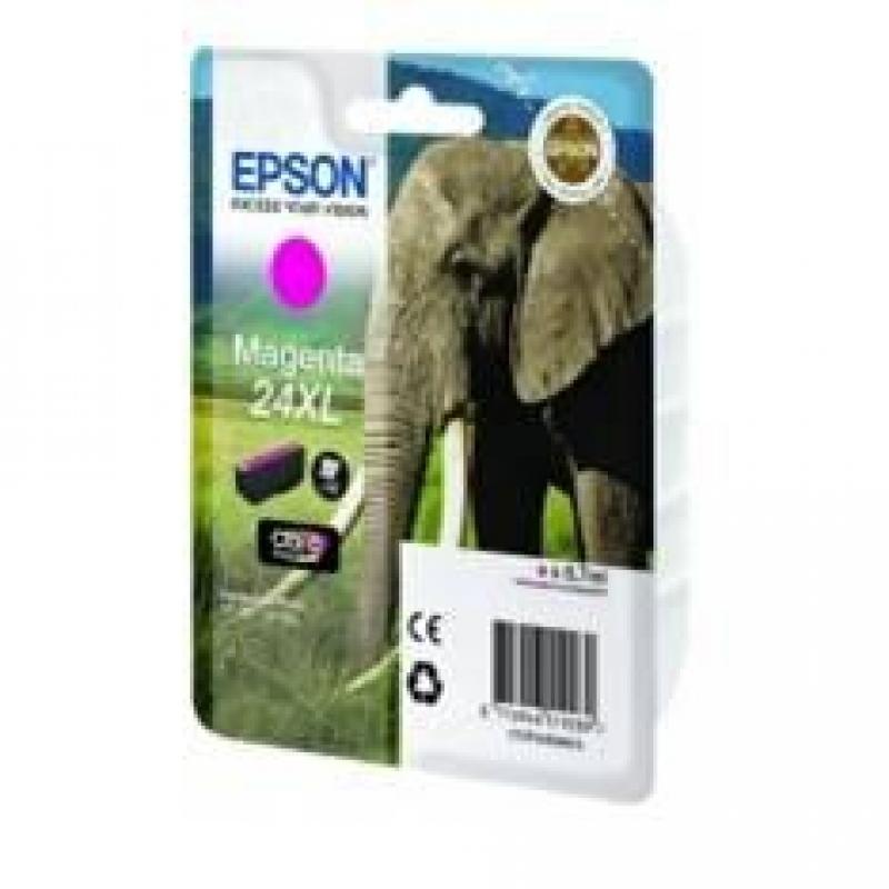 Cartucho tinta epson t242440 magenta para epson xp - 750 c13t24244010 -  elefante - Imagen 1
