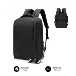 Mochila subblim city backpack para portatil 15.6pulgadas negro