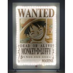 Lampara led neon teknofun madcow entertainment wanted one piece luffy 40 cm