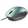 Raton ngs wired ergo silent mouse azul