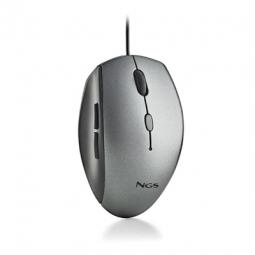 Raton ngs wired ergo silent mouse gris