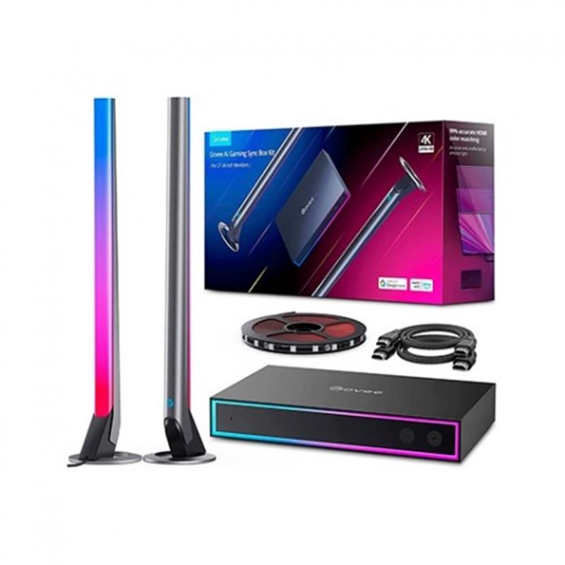 Lampara led govee ai gaming sync box kit h6601 27pulgadas - 34pulgadas -  hdmi -  4k -  240hz