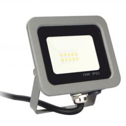 Foco proyector led silver electronics forge ips 65 10w -  5700k luz fria -  800lm color gris - Imagen 1
