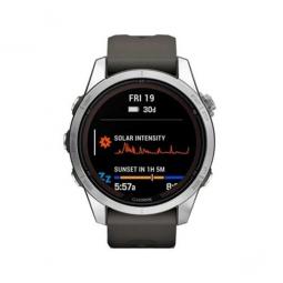 Smartwatch garmin gps fenix 7s pro solar silver gray