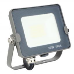 Foco proyector led silver electronics forge ips 65 20w -  5700k luz fria -  1.600lm color gris - Imagen 1
