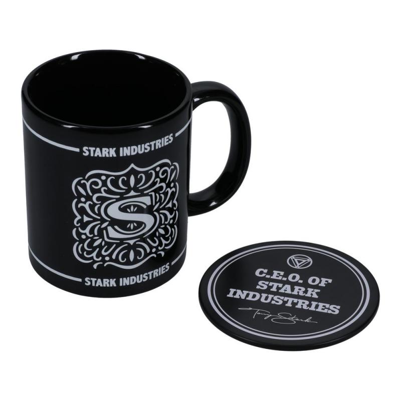 Taza + posavaso paladone stark industries