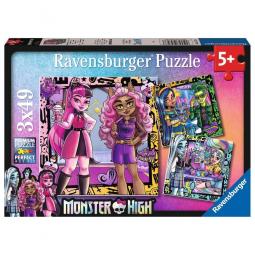 Puzzle ravensburger monster high 3x49