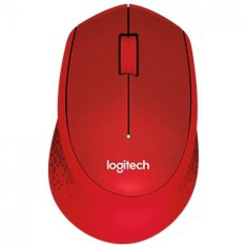 Mouse raton logitech m330 optico wireless inalambrico silent plus rojo - Imagen 1
