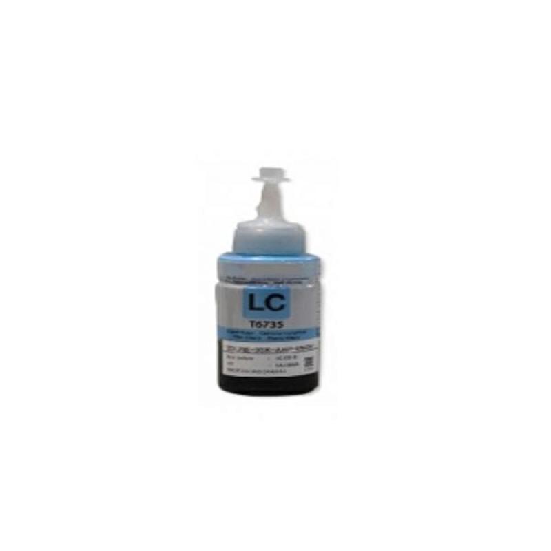 Botella tinta compatible dayma epson t6735 cian claro 100ml premium