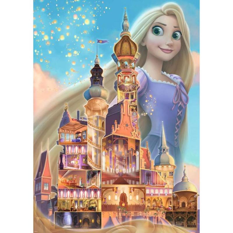 Puzzle ravensburger disney castles -  rapunzel 1000 piezas