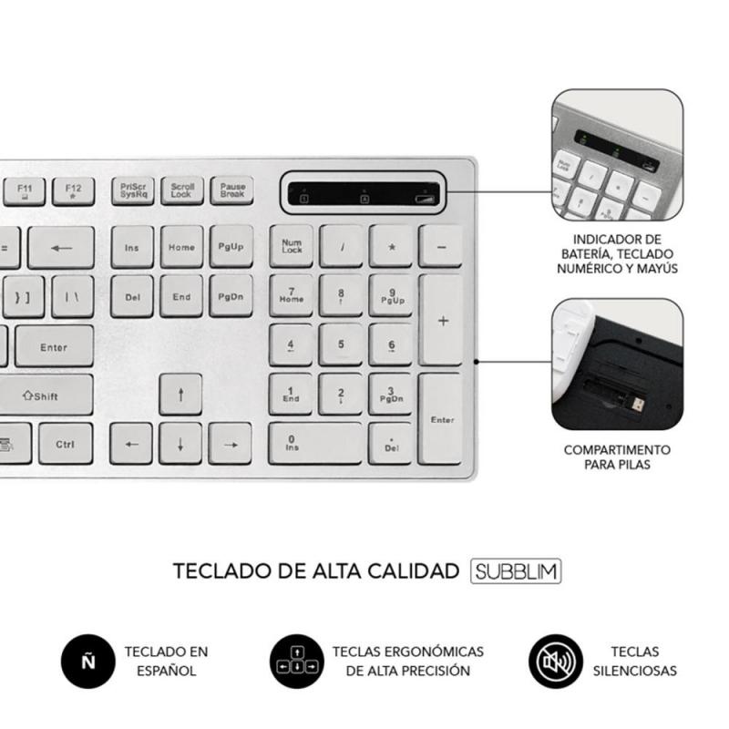 Teclado + raton subblim subkbw - ceke10 inalambrico