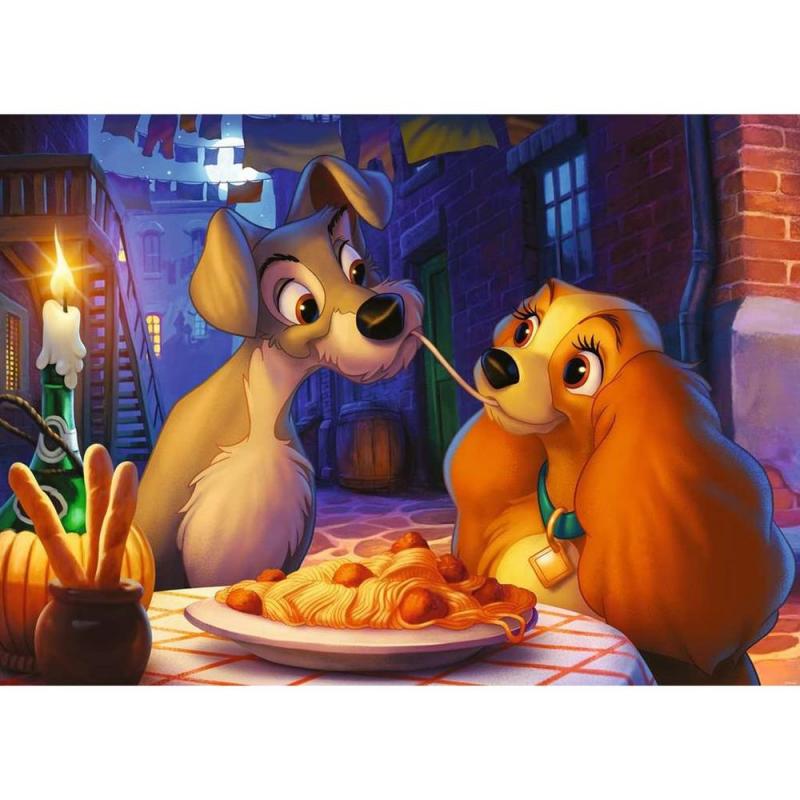 Puzzle ravensburger disney collector's edition -  la dama y el vagabundo 1000 piezas