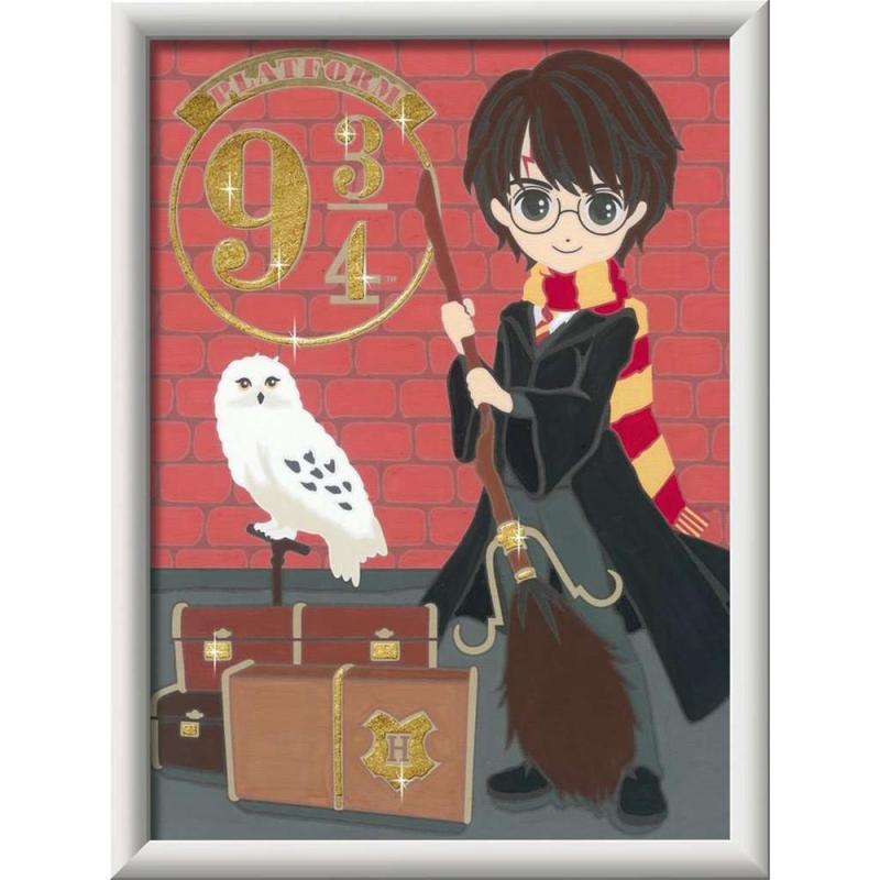 Kit para pintar con números ravensburger creart serie d harry potter: salida para hogwarts