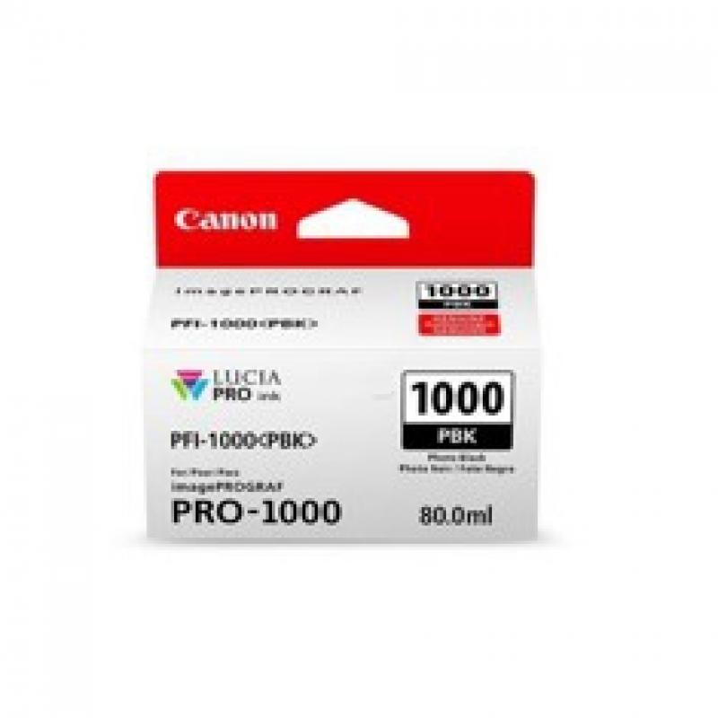 Cartucho tinta canon pfi - 1000 pbk foto negro pro - 1000 - Imagen 1