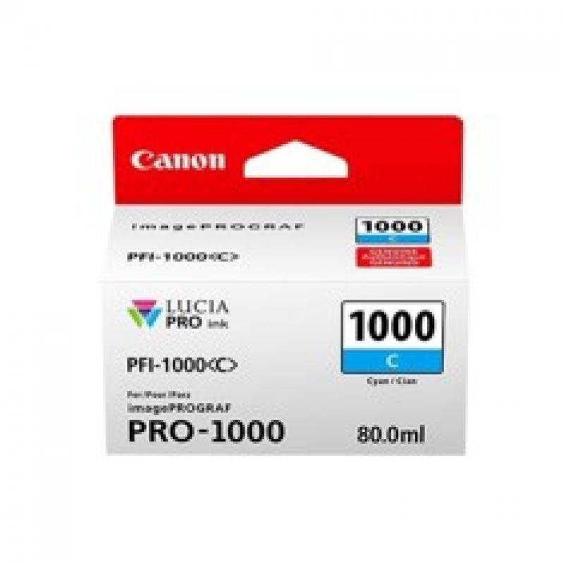 Cartucho tinta canon pfi - 1000 c cian pro - 1000 - Imagen 1