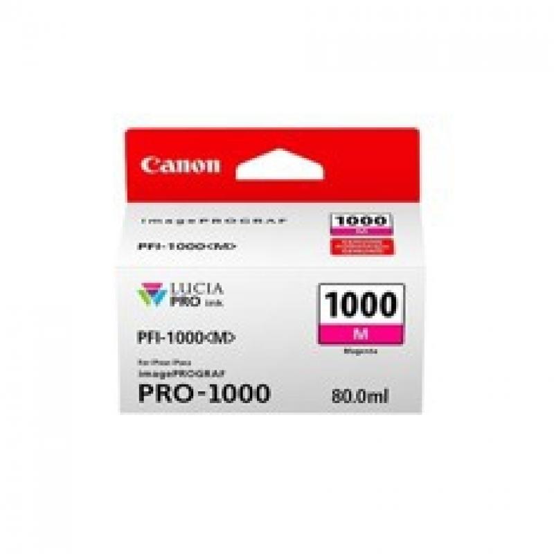 Cartucho tinta canon pfi - 1000 m magenta pro - 1000 - Imagen 1