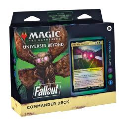 Juego de cartas magic the gathering universes beyond fallout mazos commander 4 barajas inglés