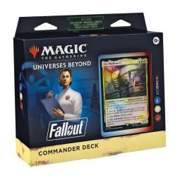 Juego de cartas magic the gathering universes beyond fallout mazos commander 4 barajas inglés