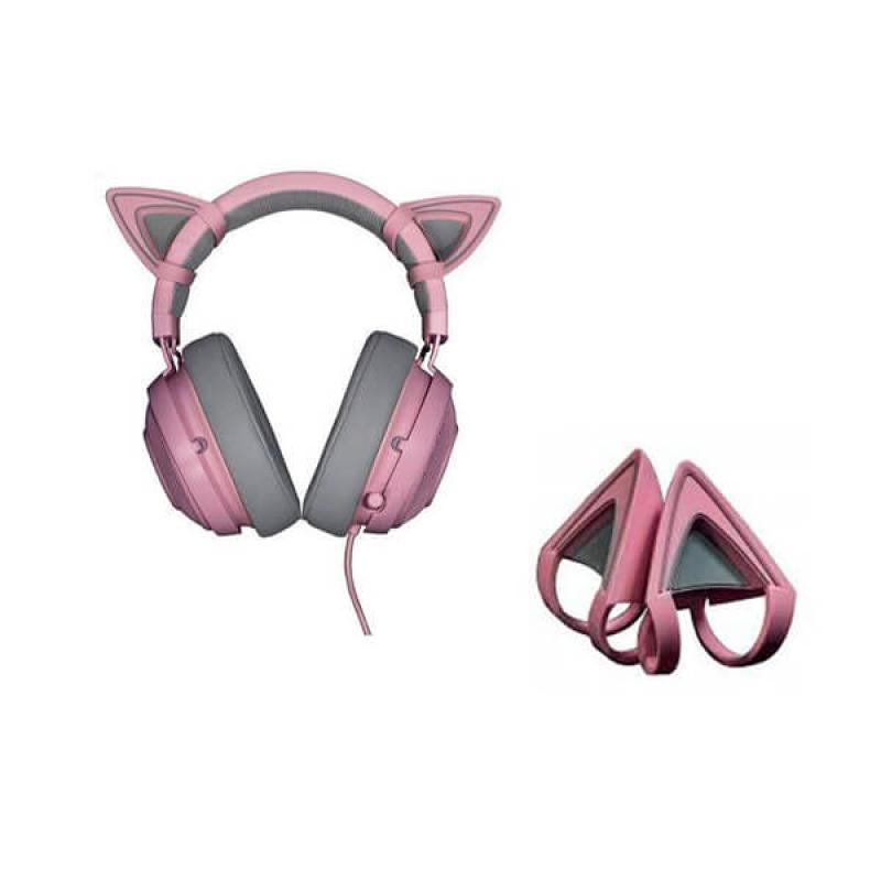 Accesorio gaming kitty ears razer kraken cuarzo rosa