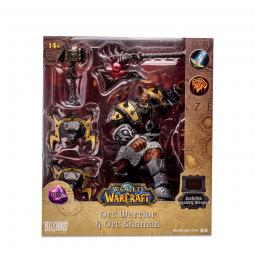 Figura mcfarlane toys world of warcraft orc warrior & orc shaman epic figura 15cm