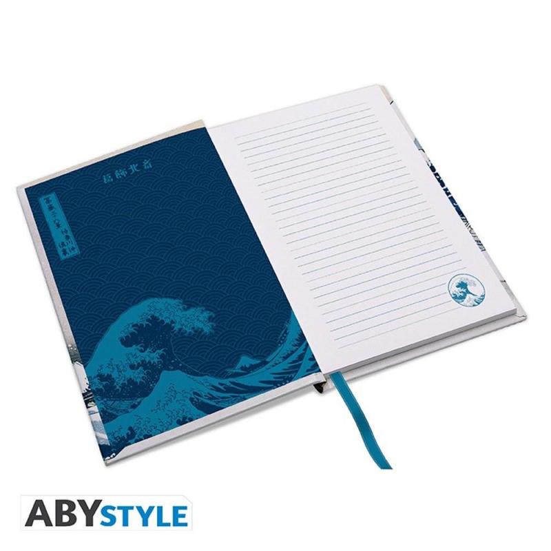 Cuaderno de notas a5 abystyle hokusai la gran ola