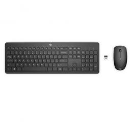 Kit teclado + mouse raton hp 230 inalambrico negro