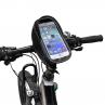 Soporte funda de movil para bicicleta phoenix hasta 6pulgadas resistente al agua compartimento para guardar cosas triple velcro