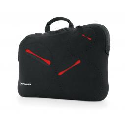 Funda - maletin sleeve neopreno phoenix stockholm para portatil netbook hasta 13.5pulgadas negro acabados rojo - Imagen 1