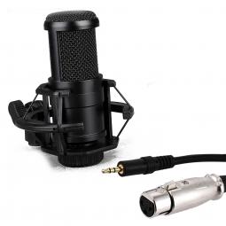 Kit microfono phoenix streamcast pro gaming conector jack - brazo articulado - filtro antipop y montura antivibración
