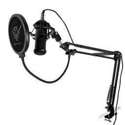 Kit microfono phoenix streamcast pro gaming conector jack - brazo articulado - filtro antipop y montura antivibración
