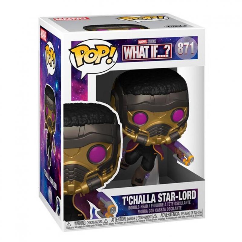 Funko pop marvel what if tchalla star lord 55812