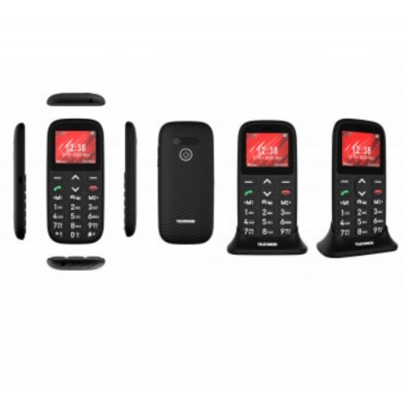 Telefono movil telefunken s410 senior phone - 1.77pulgadas - negro
