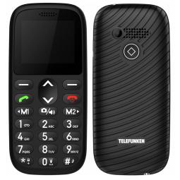 Telefono movil telefunken s410 senior phone - 1.77pulgadas - negro