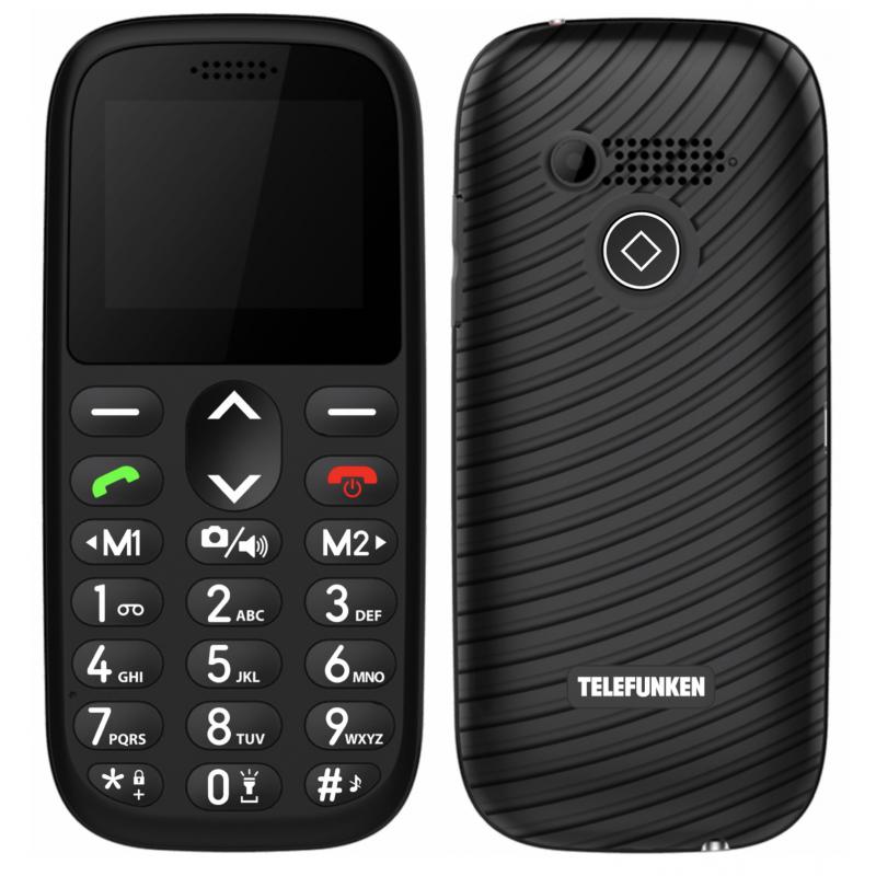 Telefono movil telefunken s410 senior phone - 1.77pulgadas - negro