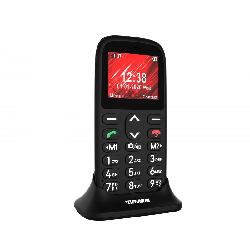 Telefono movil telefunken s410 senior phone - 1.77pulgadas - negro