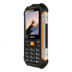 Telefono movil rugerizado hammer boost 2.4pulgadas -  2mpx -  4g - negro - naranja - plateado