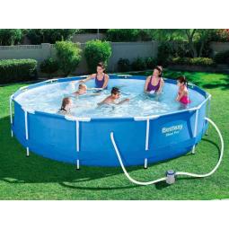 Bestway 56681 piscina desmontable tubular 366x76cm con depuradora