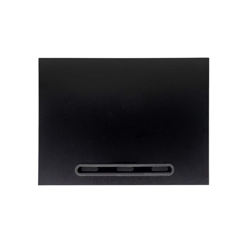 Soporte elevador mesa monitor portatil phoenix madera varias posiciónes hasta 2 pantallas organizador de cables color negro