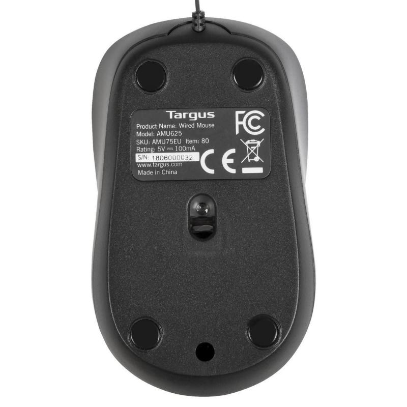 Mouse raton targus blue trace compacto usb tipo a negro