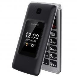Telefono movil myphone tango lte black - silver -  2.4pulgadas -  2mpx -  4g - negro y plateado