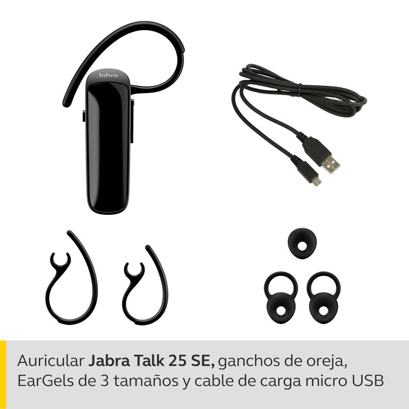 Auricular bluetooth jabra talk 25se negro