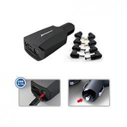 Cargador adaptador universal 90w phoenix phlaptopcarcharger para coche - vehiculo -  mechero para portatil - netbooks -  puerto 