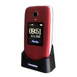 Telefono movil telefunken s560 senior phone - 2g - gps - 2.8pulgadas - rojo
