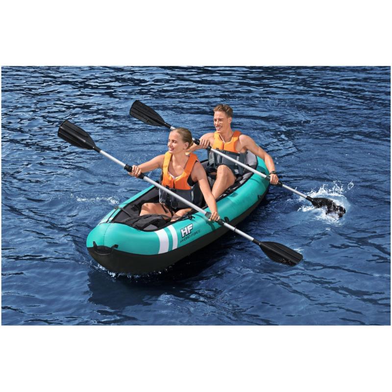 Bestway 65052 -  kayak ventura hydro - force x2 con remos para dos personas 330 x 94 x 48 cm