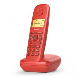 Telefono fijo inalambrico gigaset a270 rojo 80 numeros agenda -  10 tonos