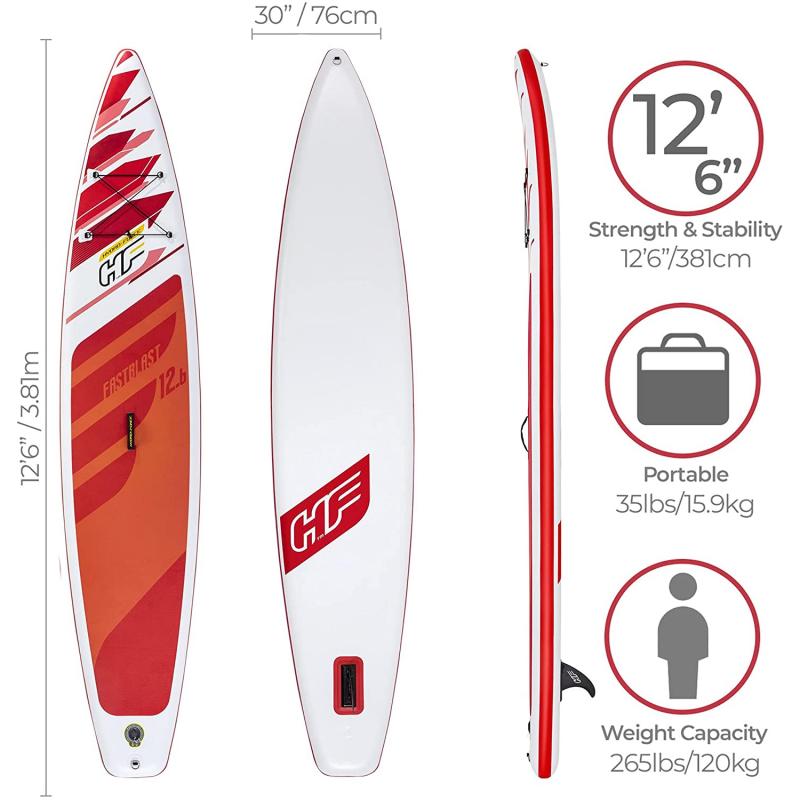 Bestway 65343 -  tabla paddle surf hinchable fastblash tech set 3 -81m con remo - bomba y bolsa