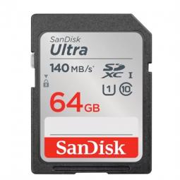 Tarjeta de memoria secure digital sdxc sandisk ultra - 64gb - clase 10 - sdxc - 140mb - s