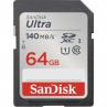 Tarjeta de memoria secure digital sdxc sandisk ultra - 64gb - clase 10 - sdxc - 140mb - s